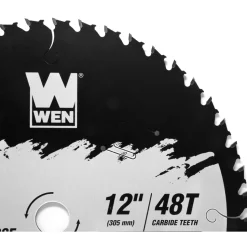 WEN BL1248C Apex 12-Inch 48-Tooth Carbide-Tipped General-Purpose Industrial-Grade Woodworking Saw Blade with Cool-Cut Coating