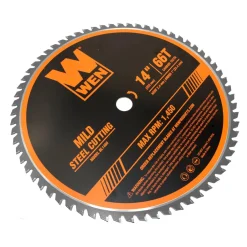 WEN BL1466 14-Inch 66-Tooth Carbide-Tipped Professional Metal Saw Blade for Mild Steel Cutting