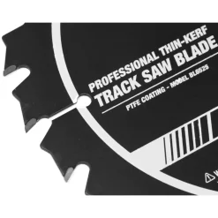 WEN BL6525 6.5-Inch 24-Tooth Carbide-Tipped Thin-Kerf Professional Track Saw Blade with PTFE Coating