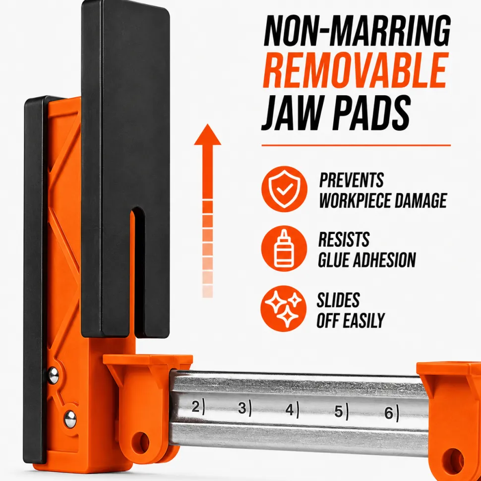 WEN CLP122 24-Inch 2000-Pound Parallel Jaw Clamp and Spreader Set, Two-Pack