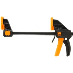 WEN CLR062 6-Inch Heavy Duty Steel Bar Clamps and Spreaders with 2.3-Inch Throat, Four Pack