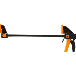 WEN CLR122 12-Inch Heavy Duty Steel Bar Clamps and Spreaders with 2.3-Inch Throat, Two Pack