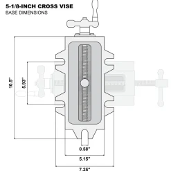 WEN 415CV 5-1/8-Inch Compound Cross Slide Industrial Strength Benchtop Vise