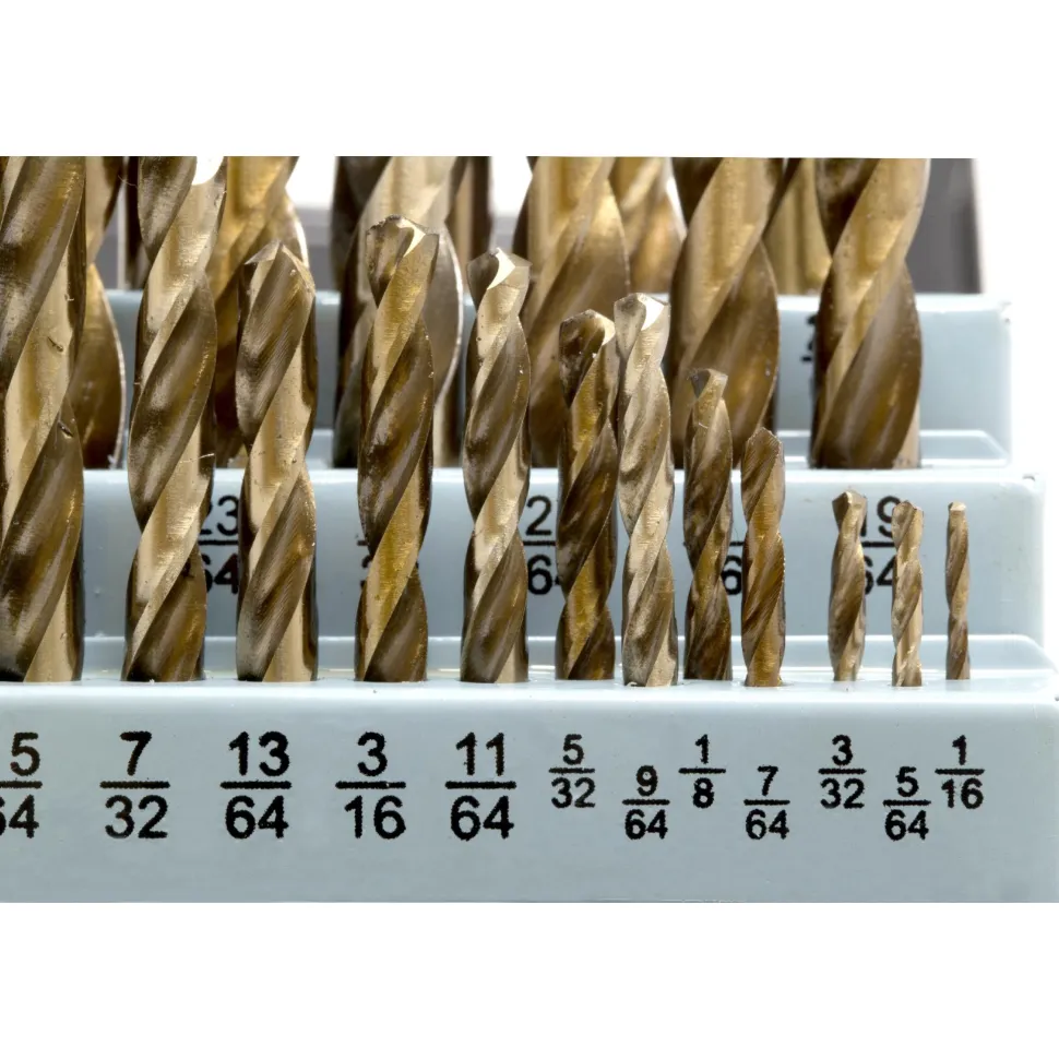 WEN DB291A 29-Piece Gold Oxide HSS Drill Bit Set with Carrying Case