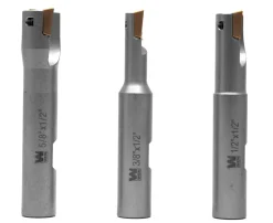 WEN DB003E 3-Piece 90-Degree Square Shoulder Indexable Carbide End Mill Set with Aluminum Storage Case