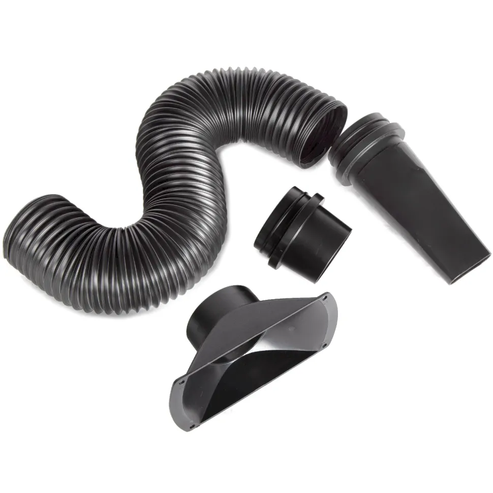 WEN DCA017 4-Inch by 36-Inch Flexible and Sculptable Dust Hose Kit with Couplers and Adapters