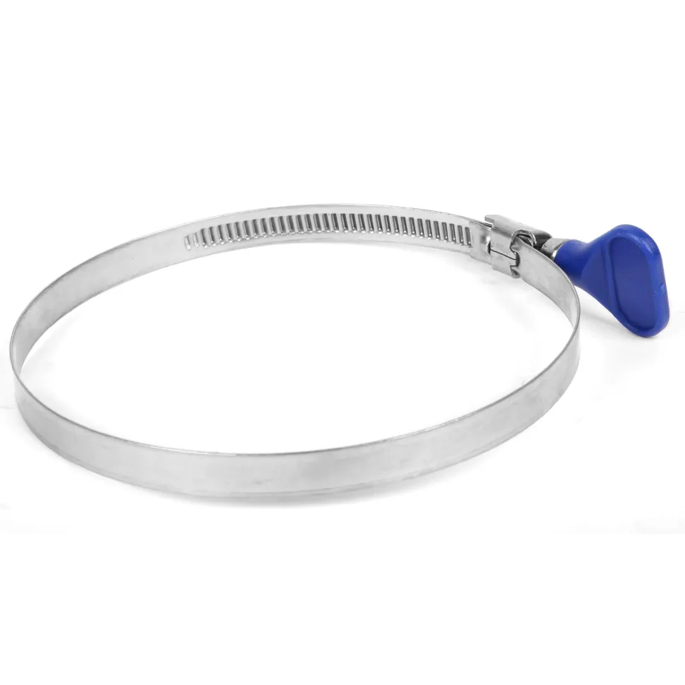 WEN DCA010 4-Inch Steel Hose Clamps for Dryers and Dust Collection Systems, 10 Pack