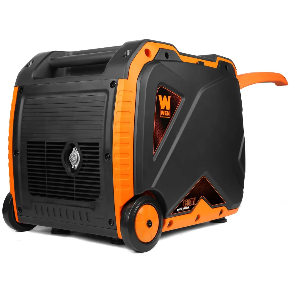 WEN DF451i Super Quiet 4500-Watt Electric Start Dual Fuel RV-Ready Portable Inverter Generator with Fuel Shut-Off