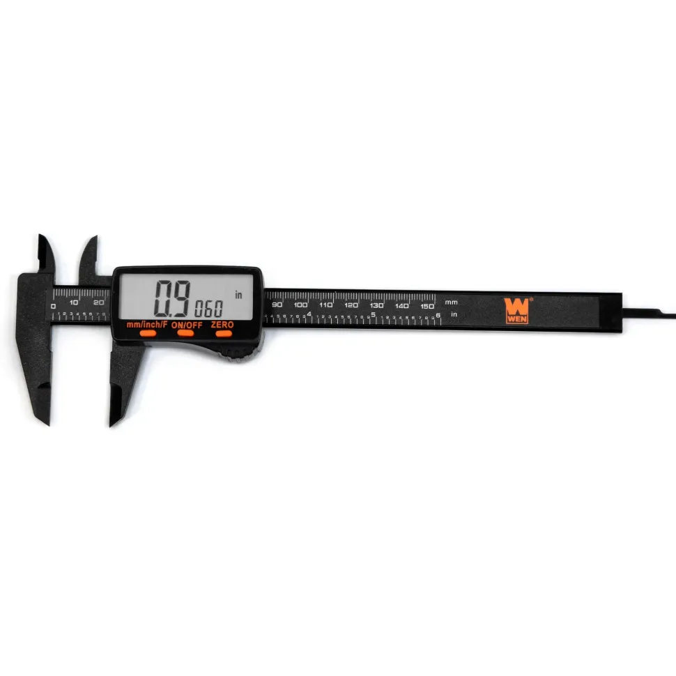 WEN 10761 Electronic 6.1-Inch Digital Caliper with LCD Readout and Storage Case
