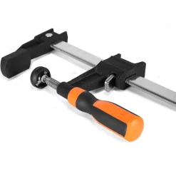 WEN 10206F2 Quick-Adjust 6-Inch Steel Bar Clamps with 2.5-Inch Throat and Micro-Adjustment Handle, Two Pack
