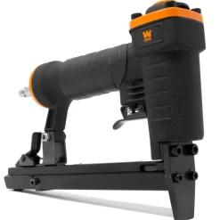 WEN 61706 20-Gauge 3/8-Inch Crown Air-Powered Pneumatic T50 Stapler for Upholstery and Woodworking
