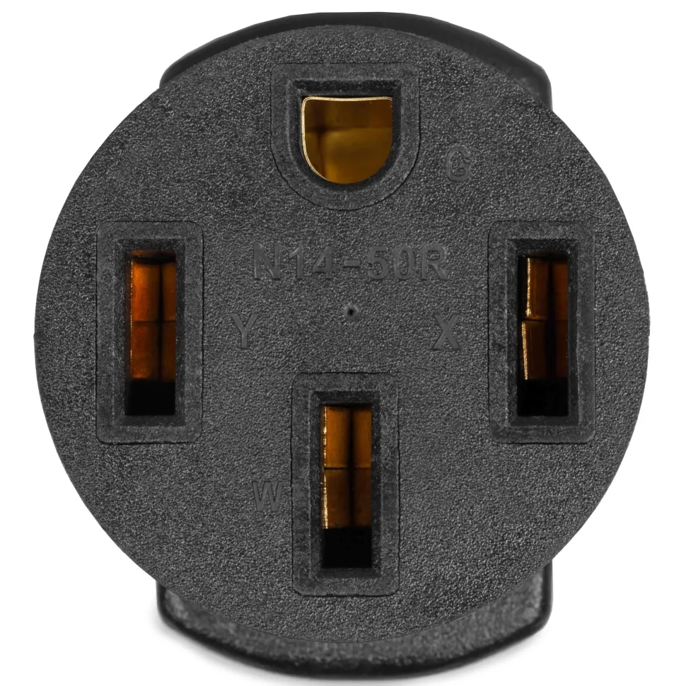 WEN GNA450 120/240V 30-Amp 7200-Watt Generator to RV, Transfer-Switch, or EV Adapter, NEMA L14-30P 4-Prong Locking Plug to NEMA 14-50R RV-Ready Outlet