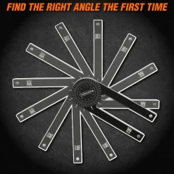 WEN ME175P 7.25-Inch Aluminum Alloy Miter Saw Protractor with Laser-Engraved Scales