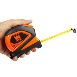 WEN ME425T 25-Foot Measuring Tape with Automatic Brake and Dual-Release Triggers