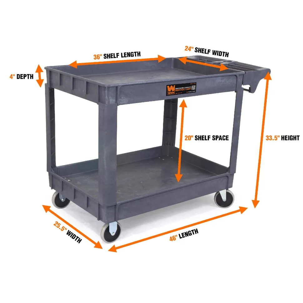 WEN 73004 500-Pound Capacity Service Cart (36 in. x 24 in.)