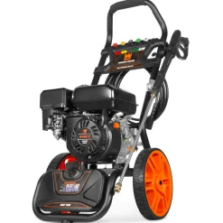 WEN PW224G 3400 PSI Gas Pressure Washer with 223cc Engine, 2.7 GPM Flow Rate and Onboard Soap Tank