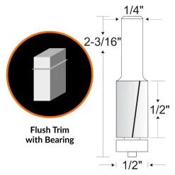 WEN RB500-3 Heat-Treated Multi-Profile Carbide-Tipped Router Bit Set (3-Piece)