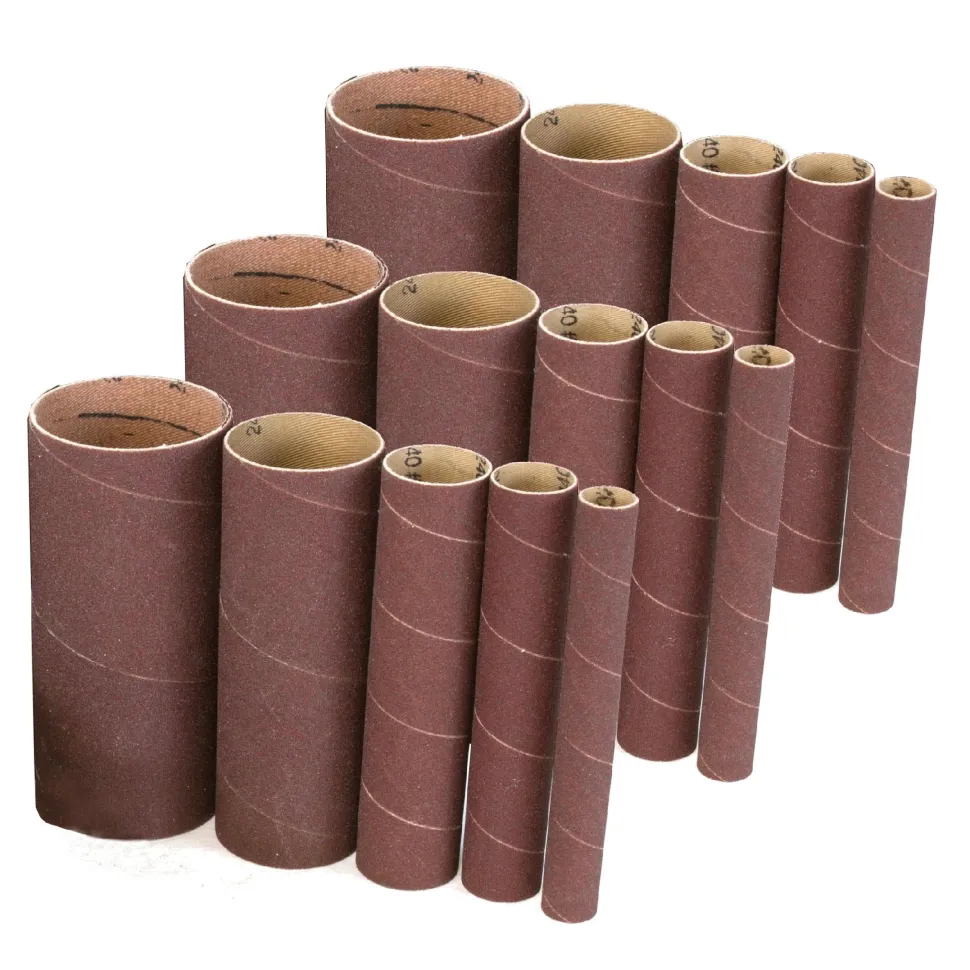 WEN 6535SPA Oscillating Spindle Sandpaper Sanding Sleeves with 5-5/8-Inch Height, Assorted Grits, 15 Pack