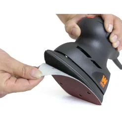 WEN 6301SP120 Detailing Palm Sander 120-Grit Hook and Loop Sandpaper (10-Pack)