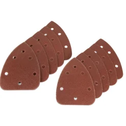 WEN 6301SP120 Detailing Palm Sander 120-Grit Hook and Loop Sandpaper (10-Pack)