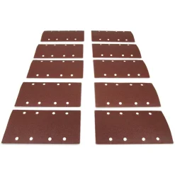 WEN 6313SP80 Electric 1/3 Sheet Sander 80-Grit Hook and Loop Sandpaper (10-Pack)