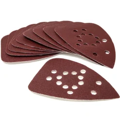 WEN 20401SP240 240-Grit Hook and Loop Palm Sander Sandpaper for the WEN Cordless Palm Sander, 10-Pack