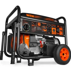 WEN TF1450 14500-Watt 120V/240V Tri-Fuel Generator, Transfer-Switch Ready with Electric Start and Wheel Kit