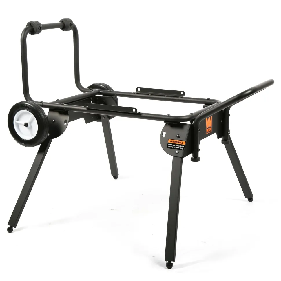 WEN TT1088 Rolling Mobile Table Saw Stand for 10-Inch Industrial Benchtop Jobsite Table Saws