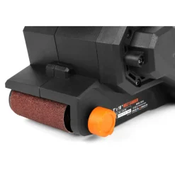 WEN 20418 20V Max Cordless Belt Sander, Variable Speed, Handheld and Portable with 4.0Ah Battery and Charger