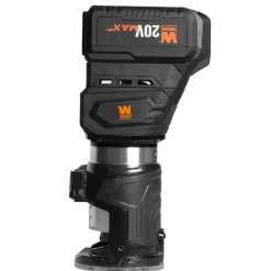 WEN 20610 20V Max Cordless Brushless Compact Trim Router with Fixed Base, 4Ah Lithium-Ion Battery, and Charger