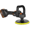 WEN 20877 20V Max Cordless 7-Inch Variable Speed Rotary Polisher and Waxer Kit with 4Ah Battery, Charger, and Polishing Pads