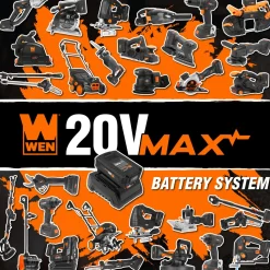 WEN 20751 20V Max Cordless 2-in-1 6-Inch Chainsaw and Pole Saw with 12.3-Foot Reach, 4Ah Battery and Charger