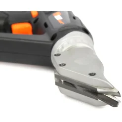 WEN 20314 20V Max Cordless Variable Speed Swivel Head Electric Metal Shear with 2Ah Lithium Ion Battery and Charger