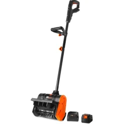 WEN 20720 20V Max 12-Inch Cordless Snow Shovel with 5Ah Battery and Charger