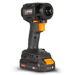 WEN 20136 20V MAX Lithium-Ion 1/4-Inch Brushless Cordless Compact Impact Driver with 2.0 Ah Battery and Charger