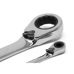 WEN WR132 13-Piece Professional-Grade Reversible Ratcheting SAE Combination Wrench Set with Storage Rack