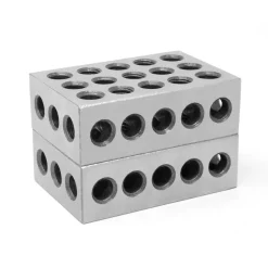 WEN 10457 25 x 50 x 75 mm Steel-Hardened Metric Precision 123 Blocks, Two Pack
